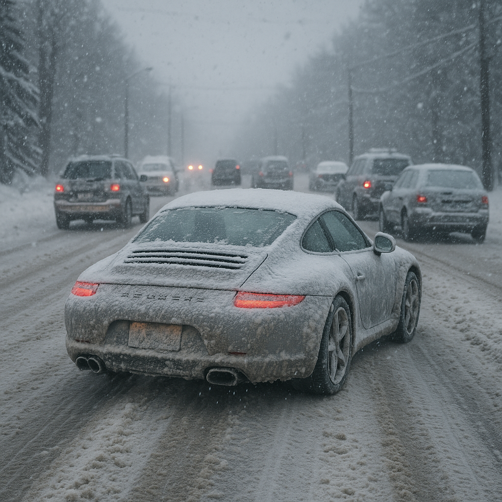 Steinschlagschutz und Winter-Vorbereitung Porsche