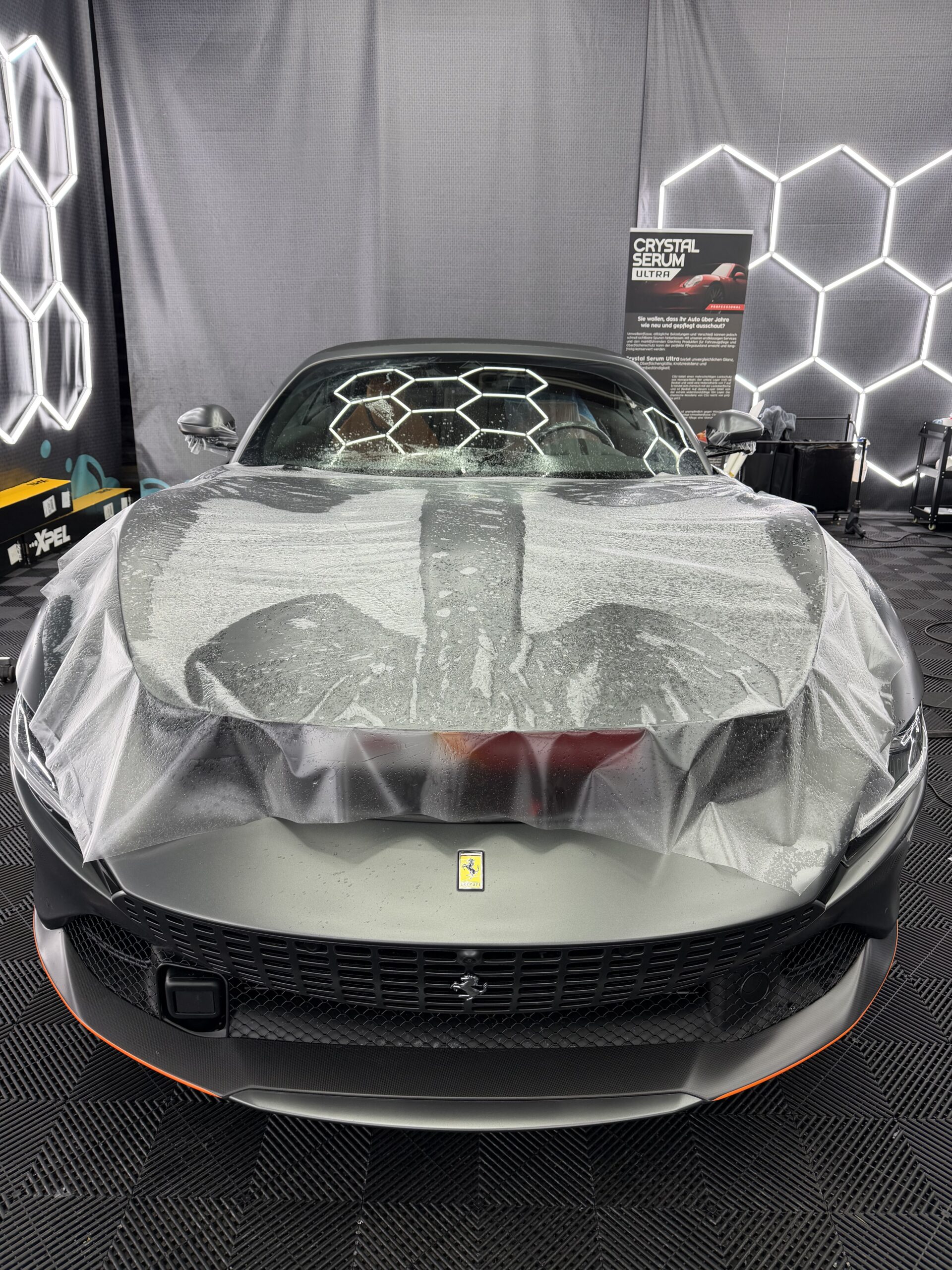 Ferrari Roma Spyder mit XPEL Lackschutzfolierung